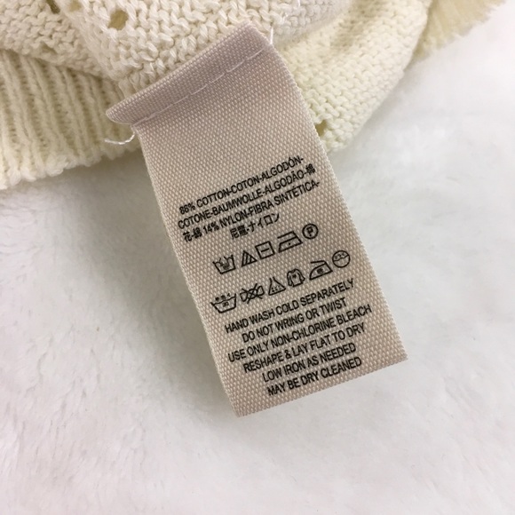 Free People White Sands Oversize Pullover Sweater Top Size L - NWT - Picture 9 of 9